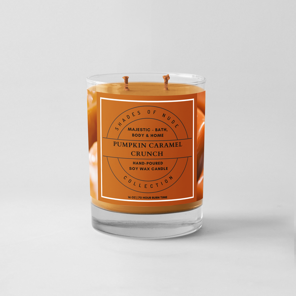 Pumpkin Caramel Crunch - 16 oz Double Wick Soy Wax Candle
