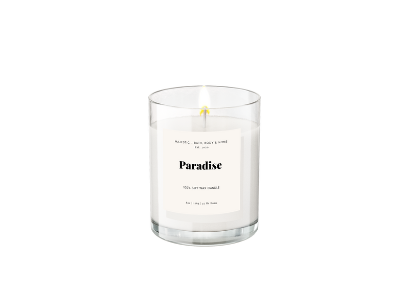 Paradise - 8 oz. Soy wax candle