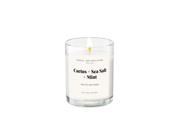 Cactus + Sea Salt + Mint - 8 oz. soy wax candle